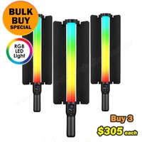 Godox 3x LC500R RGB Hand-held Three LED Light Stick Kit (Bulk Buy)
