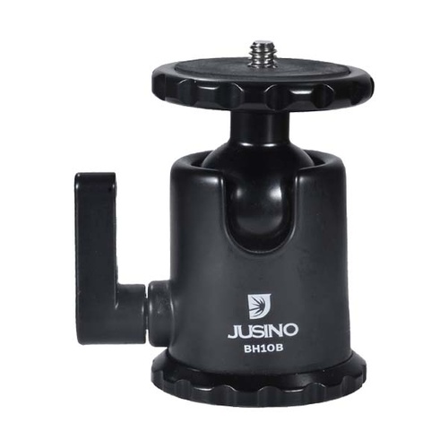 Jusino BH-10B Ball-Head for camera Tripod legs, Boom stands with 3/8" screw attachment.