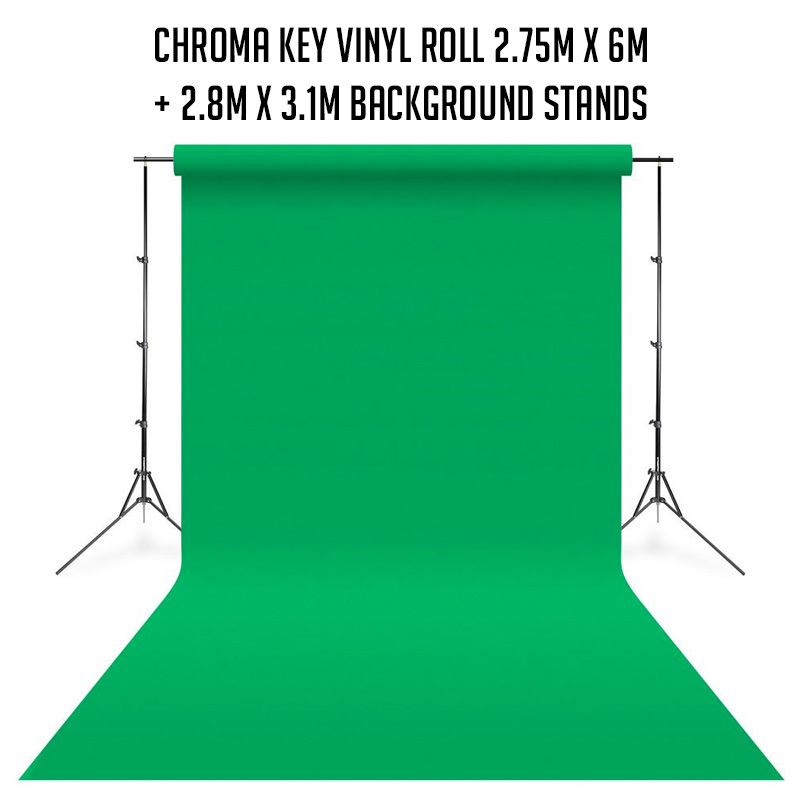 Vinyl Background / Floor 2.75m x 6m Chroma Key Green
