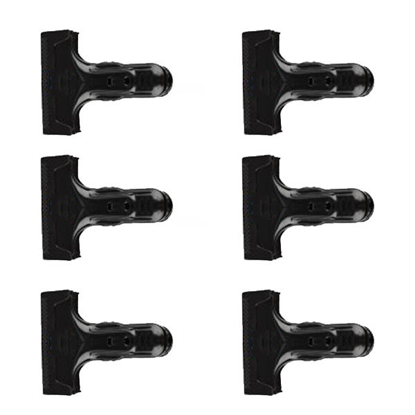Fotga 6 x Clip Board Clips/Clamps for Photography/Photo Studio Light Stand Boom Background - Black