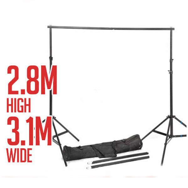 Backdrop Stand 6.5x10ft/2x3m BDDFOTO Photo Video Heavy Duty Background Stand Support System for Parties with Carring Bag for Green Screen Muslin 
