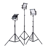 3x Boling BL-2220P LED Panel Kit with Lightstands