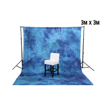 Backdrop Background Blue Cloud Effect Muslin 3m x 3m