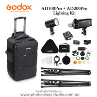 GODOX AD100PRO + AD200PRO LIGHTING KIT WITH CB17 TROLLEY BAG