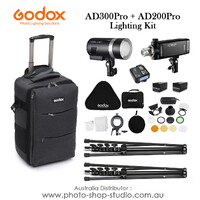 GODOX AD300PRO + AD200PRO LIGHTING KIT WITH CB17 TROLLEY BAG