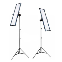 2 x Boling BL-2280P LED Panel Light for Videography Photography Kit