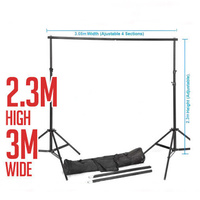 Background Backdrop Stand 2.3m (H) x 3.05 (W) For Photo Studio 