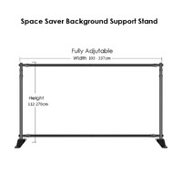 Fotogenic SPACE SAVER PHOTOGRAPHY BACKGROUND SUPPORT KIT 2.7M H X 3.3M