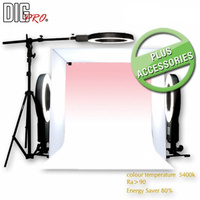 DigPro 60cm 3 Light Soft Lighting Studio Kit PLUS