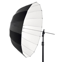 67" Deep Parabolic Black Outside White Internal Studio Photography Umbrella