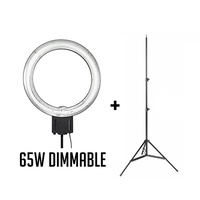 Fotoprime 65W Dimmable Diva Ring Boom Light Kit with 2.3m Studio Light Stand