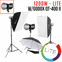 Godox QT400IIIM 400Ws Studio Monoblock x 3 Kit - LITE