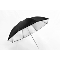 Black and Silver Reflector Umbrella 33 inch