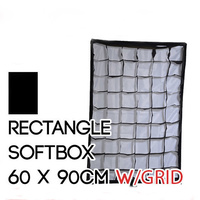 Nicefoto Collapsible Rectangle Soft Box 60cm x 90cm with Grid