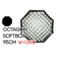 Collapsible Octagon Soft Box 95cm with Grids