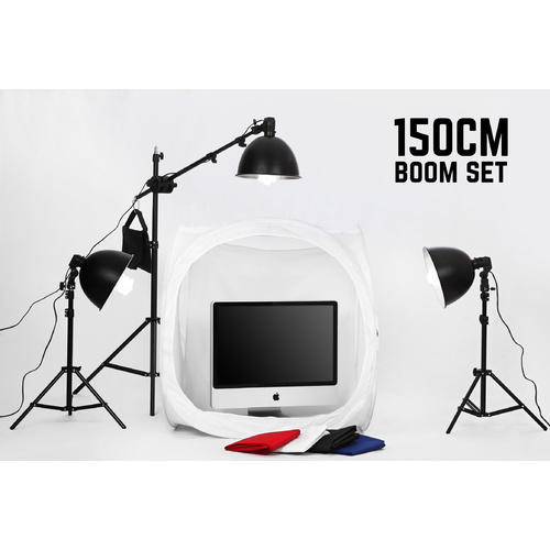 Light Tent Cube 150 x 150cm Boom Set