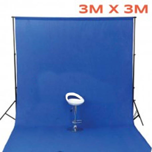 Photo Background 100% Cotton Muslin 3M X 3M Seamless Chroma Key Blue