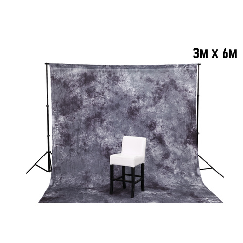 Backdrop Background Grey Cloud Effect Muslin 3m x 6m