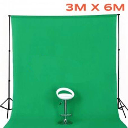 Photo Background 100% Cotton Muslin 3m x 6m Seamless Chroma Key Green 150g pm2