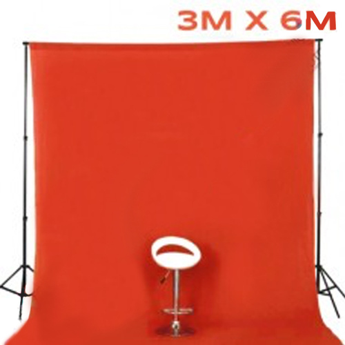Background Backdrop Muslin 3m x 6m Cotton Muslin Seamless RED 150g pm2