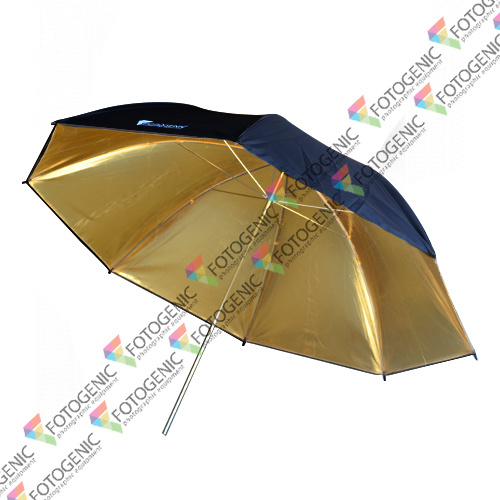 43'' Black/Gold Reflective Photography Umbrella