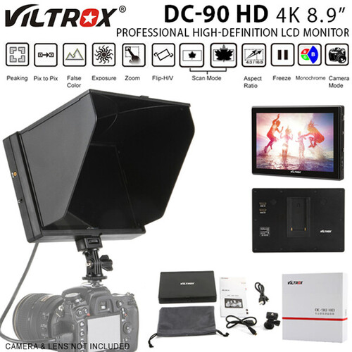 Viltrox DC-90 8.9" HD 1920x1200 4K LCD Monitor for DSLR & Video Camera