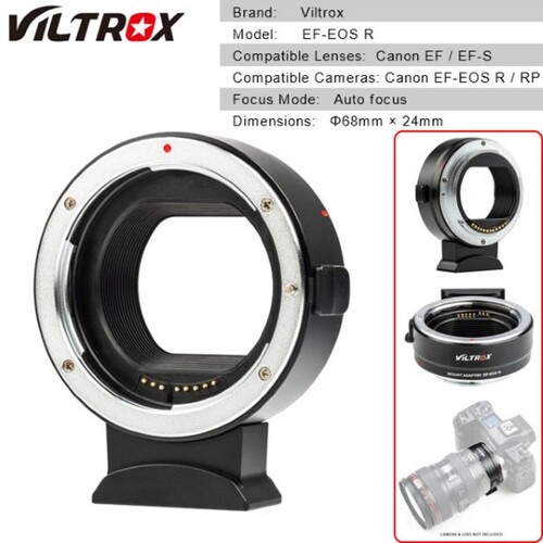 Viltrox EF-EOS R Auto Focus Lens Adapter for Canon EF / EF-S Lens to Canon EOS R Camera