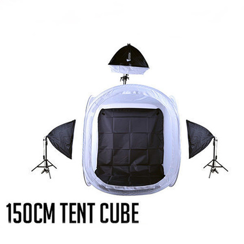Light Tent Cube 150 x 150cm Boom Set