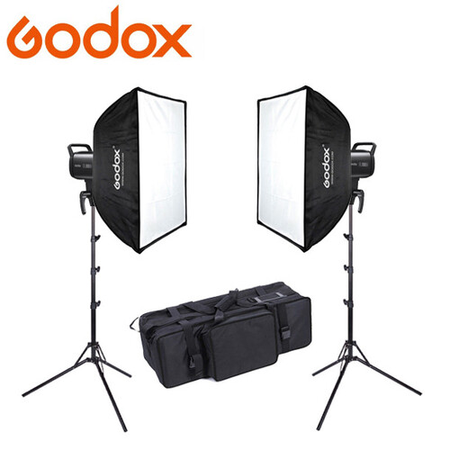 Godox 2x LA150Bi 2x150W AC Power Compact Bi-Colour LED Lighting Kit