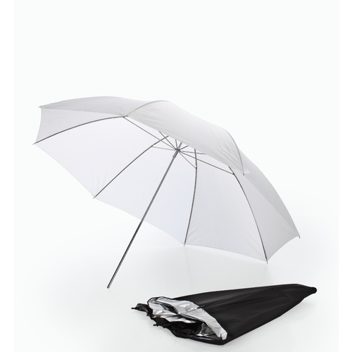 43'' Black/Silver and White Interchangeable Umbrella