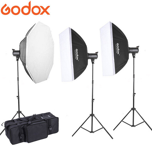 GODOX 3 X MS300V 300WS COMPACT STUDIO LIGHTING KIT (5600K)