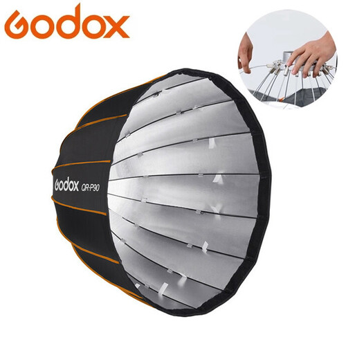 GODOX QR-P90 90CM QUICK RELEASE PARABOLIC SOFTBOX + BAG Bowens mount