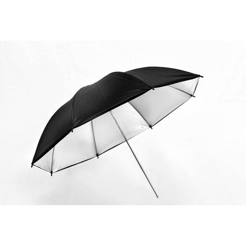 Black and Silver Reflector Umbrella 33 inch
