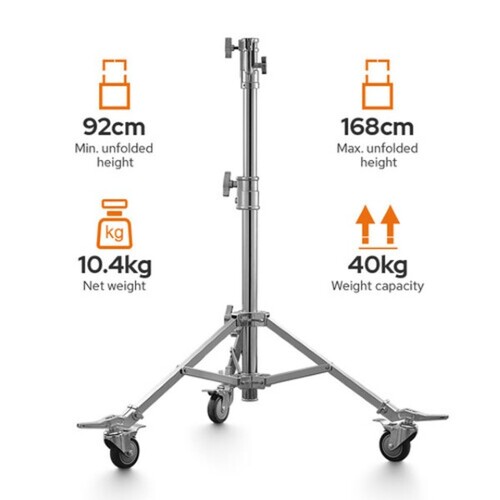 Godox SA5015 168cm Heavy Duty Steel Roller Light Stand