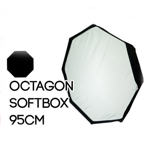 Collapsible Octagon Soft Box 95cm bowens mount softbox suitable for flash head or LED Lights