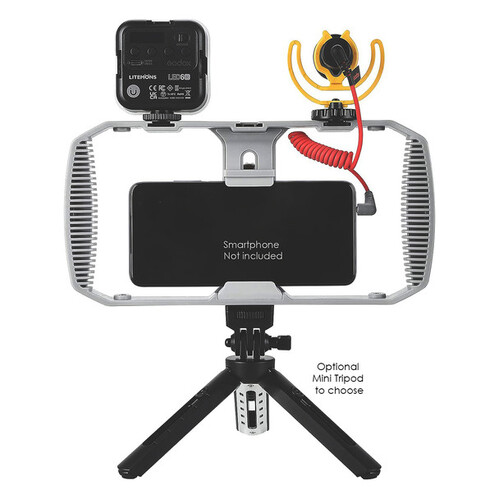 Godox VK1A Vlog Kit for Smartphone vlogging lighting and microphone kit